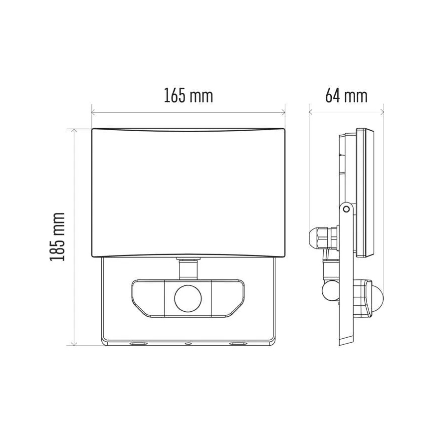 LED-Flutlicht mit Sensor LED/30,5W/230V IP54