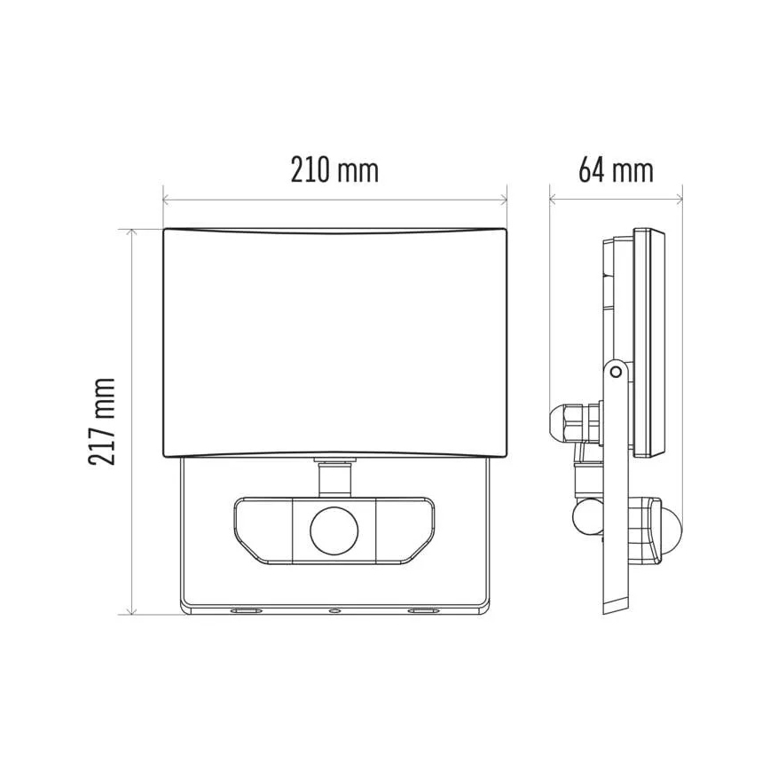LED-Flutlicht mit Sensor LED/51W/230V IP54
