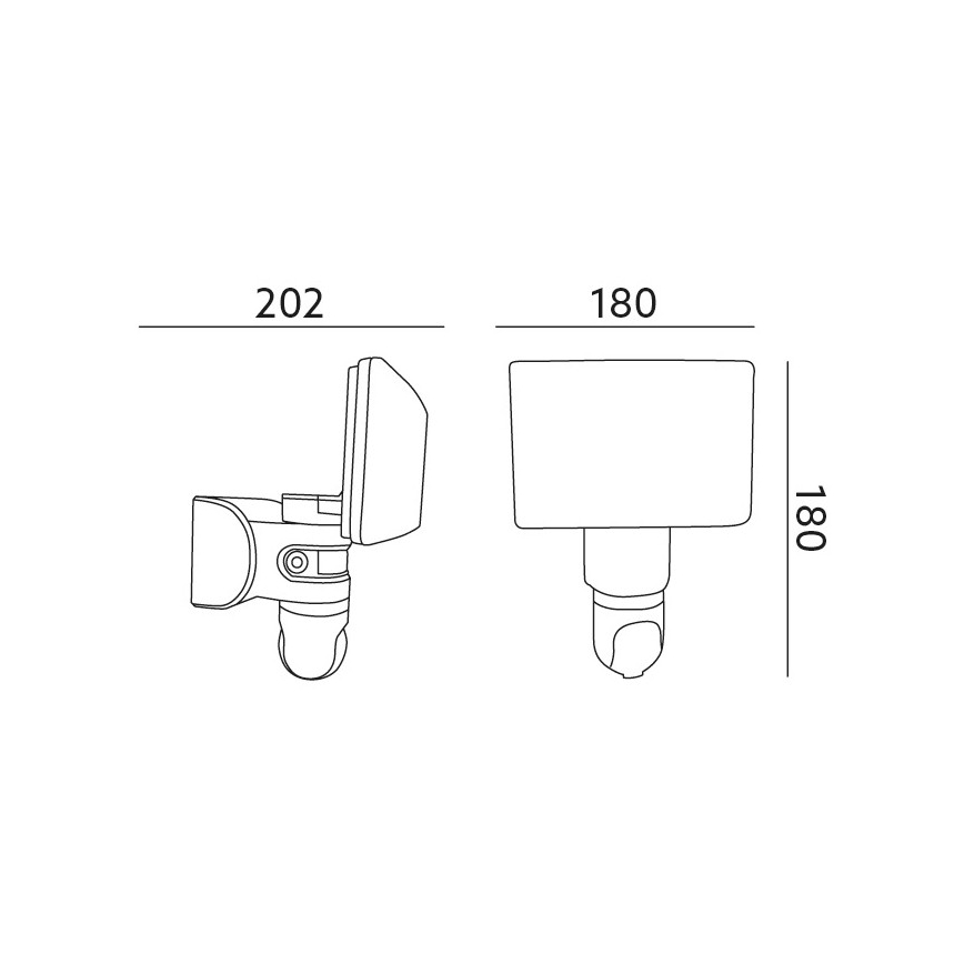 LED-Flutlicht mit Sensor und Kamera LED/23W/230V IP44 Wi-fi Tuya