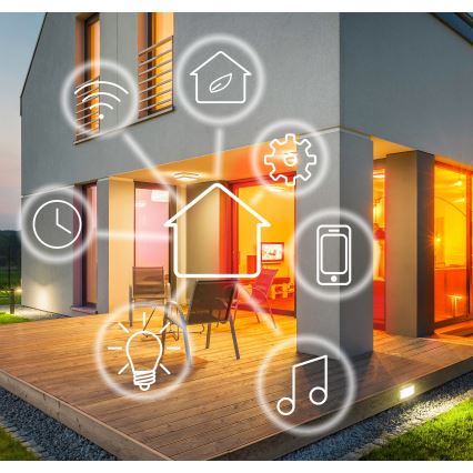 LED-Flutlicht mit Sensor und Kamera LED/23W/230V IP44 Wi-fi Tuya