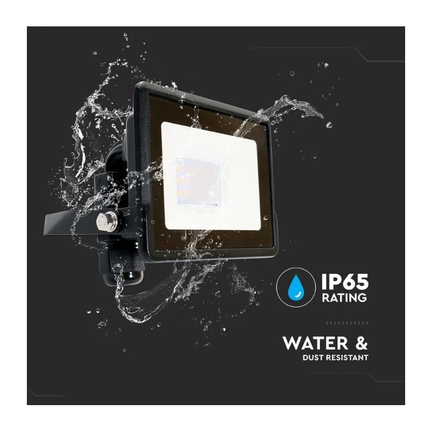 LED-Flutlicht SAMSUNG CHIP LED/10W/230V IP65 6500K schwarz