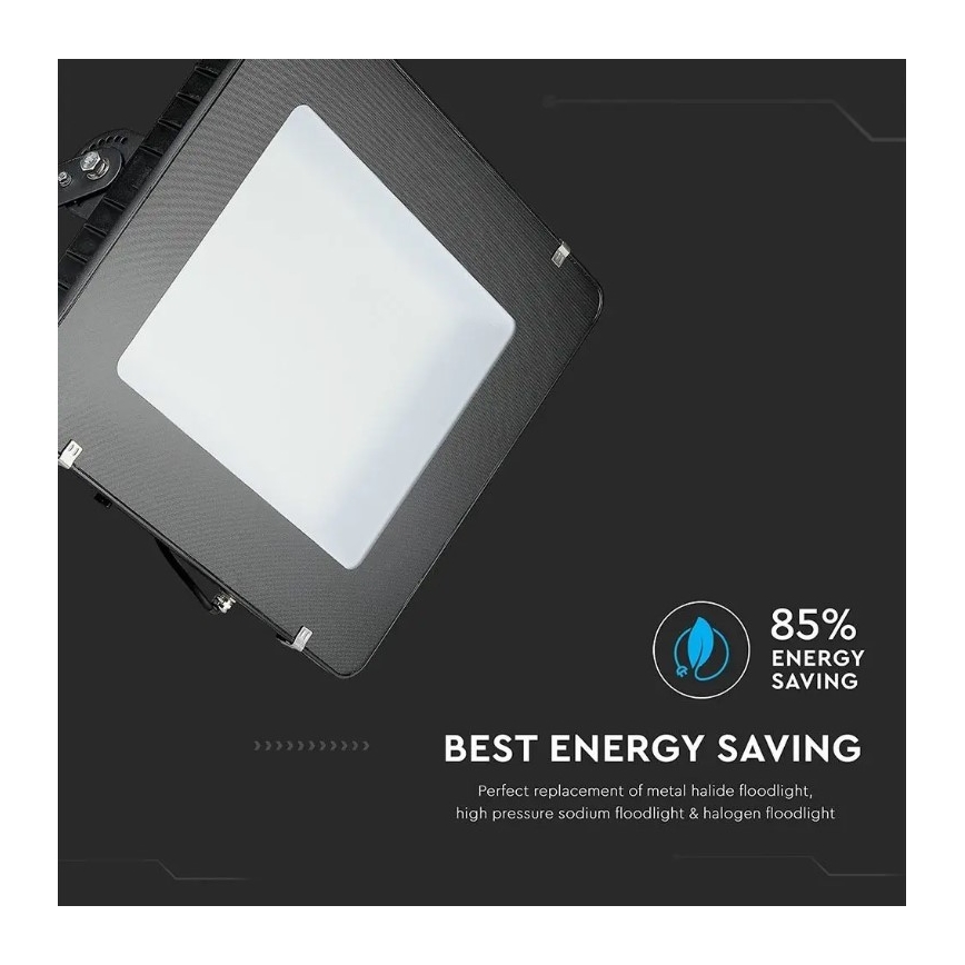LED-Flutlicht SAMSUNG CHIP LED/500W/230V IP65 6400K schwarz