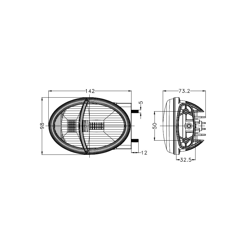 LED-Frontscheinwerfer für Traktor LED/102W/10-30V IP69 5700K