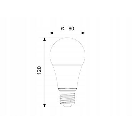 LED-Glühbirne A60 E27/12W/230V 3000K