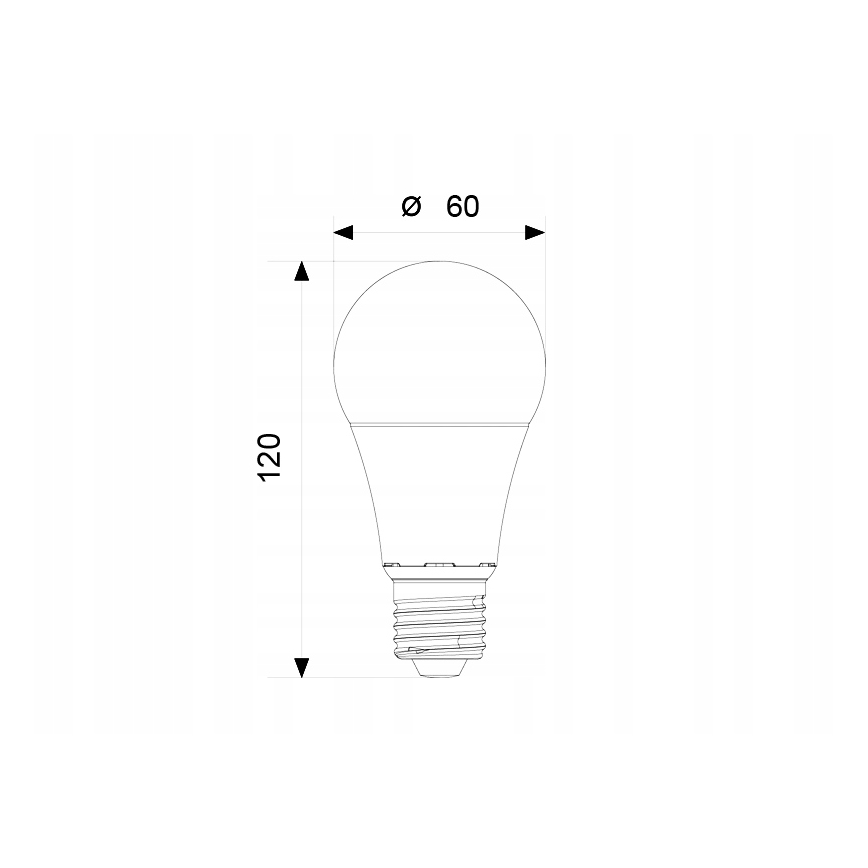 LED-Glühbirne A60 E27/12W/230V 3000K