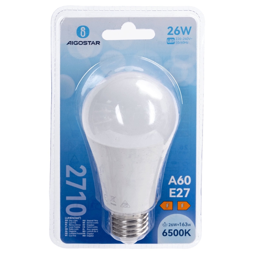 LED-Glühbirne A60 E27/26W/230V 6500K - Aigostar