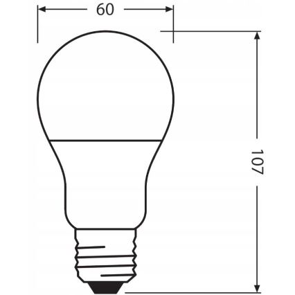 LED-Glühbirne aus recyceltem Kunststoff A60 E27/8,5W/230V 2700K - Ledvance