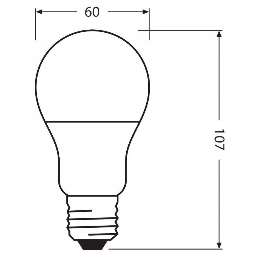 LED-Glühbirne aus recyceltem Kunststoff A60 E27/8,5W/230V 2700K - Ledvance