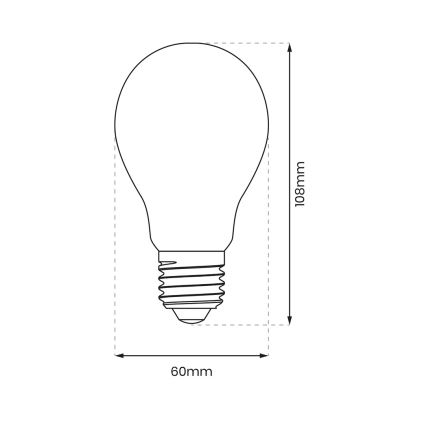 LED-Glühbirne A60 E27/8W/230V 4000K