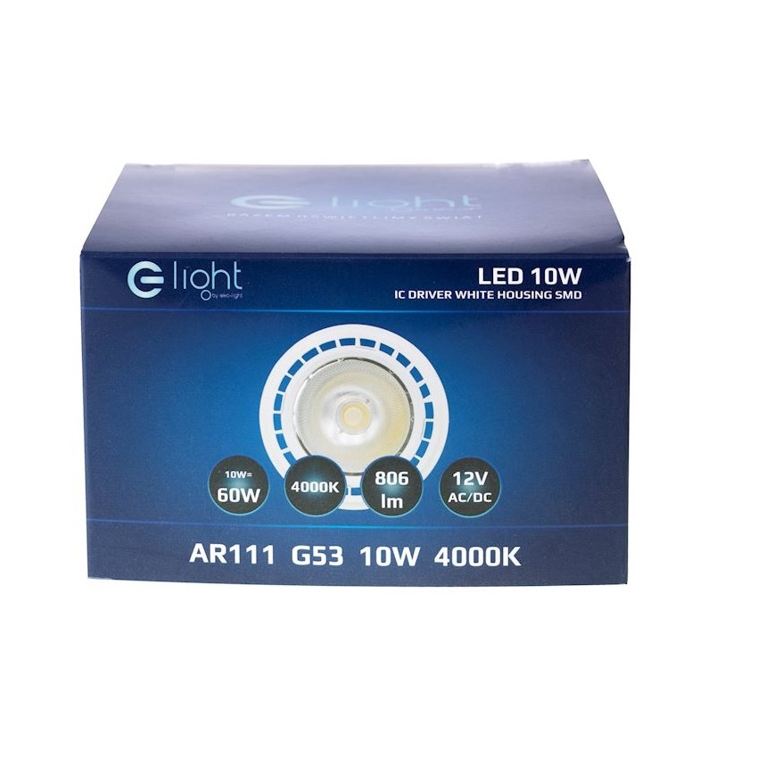 LED Glühbirne AR111 G53/10W/230V 4,000K