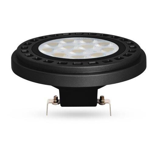 LED Glühbirne AR111 G53/12W/12V 4000K schwarz 30°