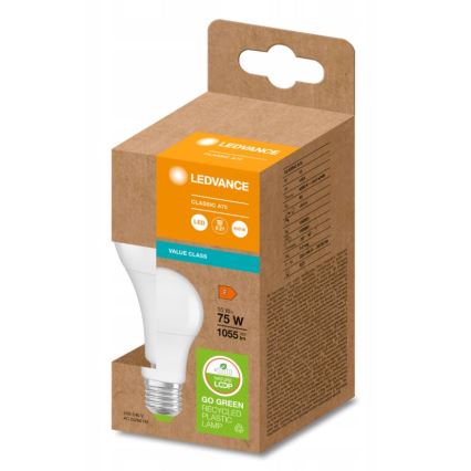 LED-Glühbirne aus recyceltem Kunststoff E27/10W/230V 4000K - Ledvance