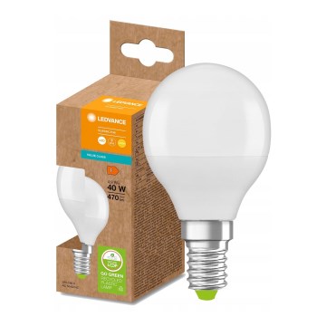 LED-Glühbirne aus recyceltem Kunststoff P45 E14/4,9W/230V 2700K - Ledvance