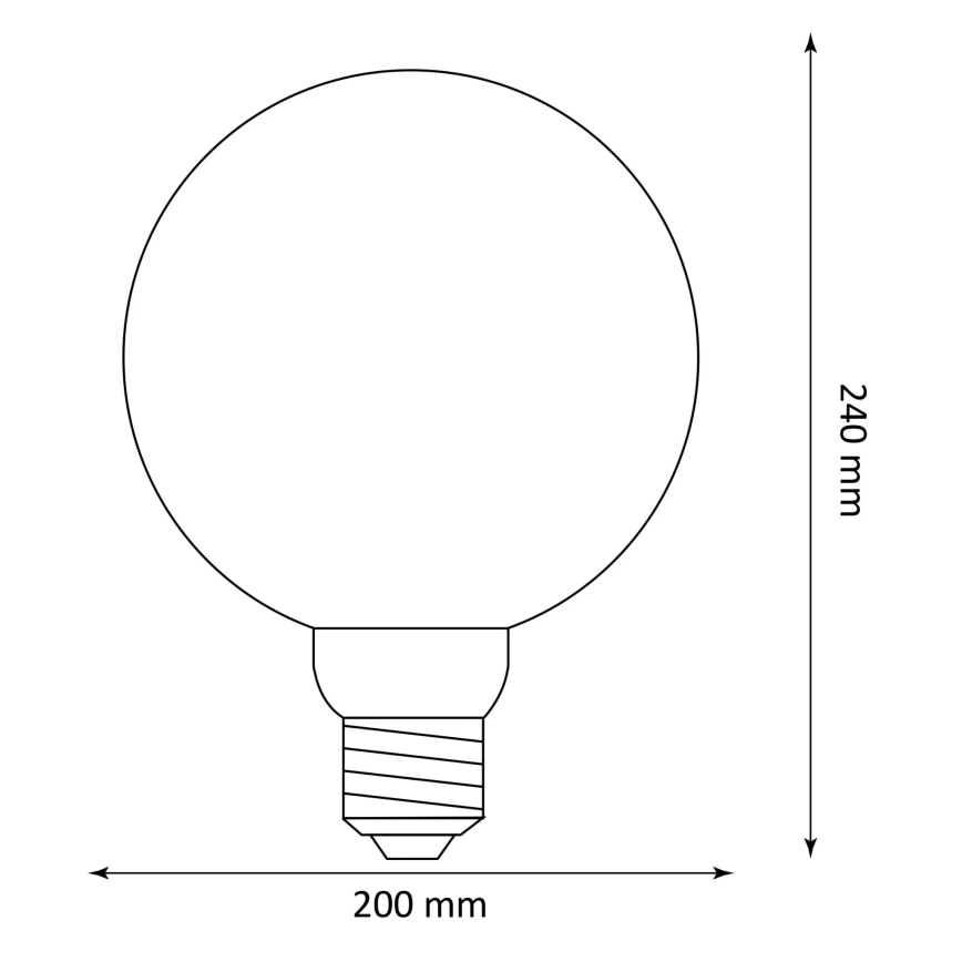 LED Glühbirne DECO VINTAGE G200 E27/4W/230V 1800K