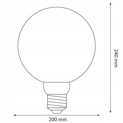 LED Glühbirne DECO VINTAGE G200 E27/4W/230V 1800K