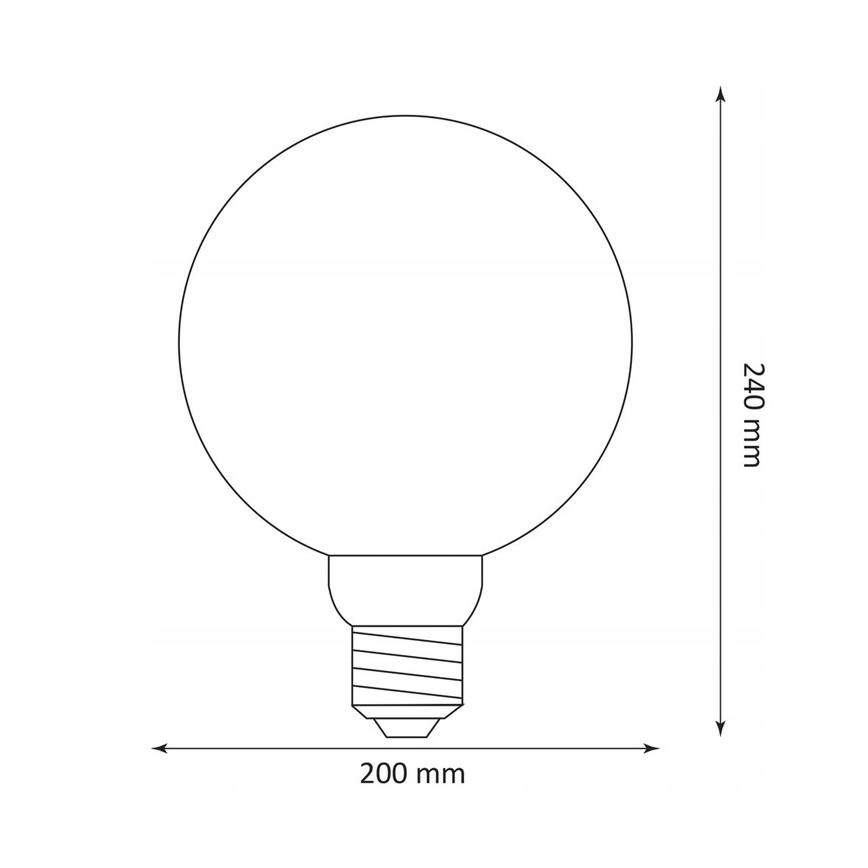 LED Glühbirne DECO VINTAGE G200 E27/4W/230V 1800K