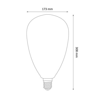 LED Glühbirne DECO VINTAGE S173 E27/4W/230V 1800K