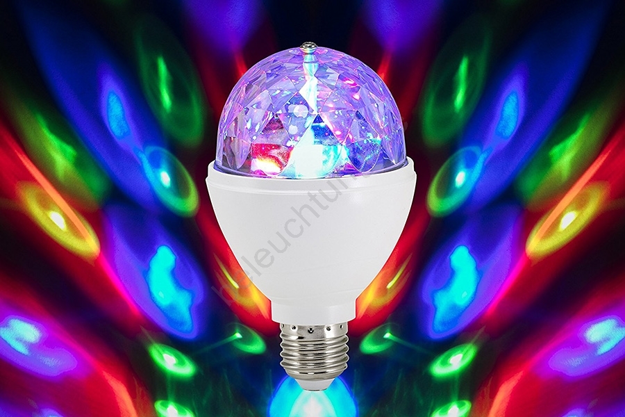 LED Glühbirne DISCO LIGHT E27/3W/230V