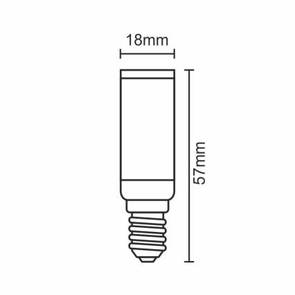 LED Glühbirne E14/5W/230V 2800K