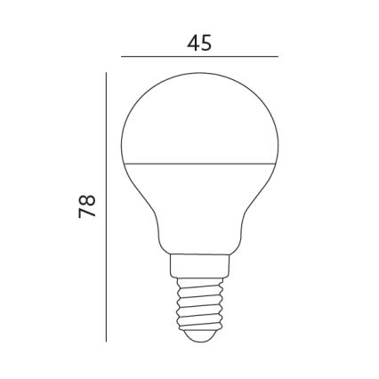 LED Glühbirne E14/7W/230V 3000K 525lm