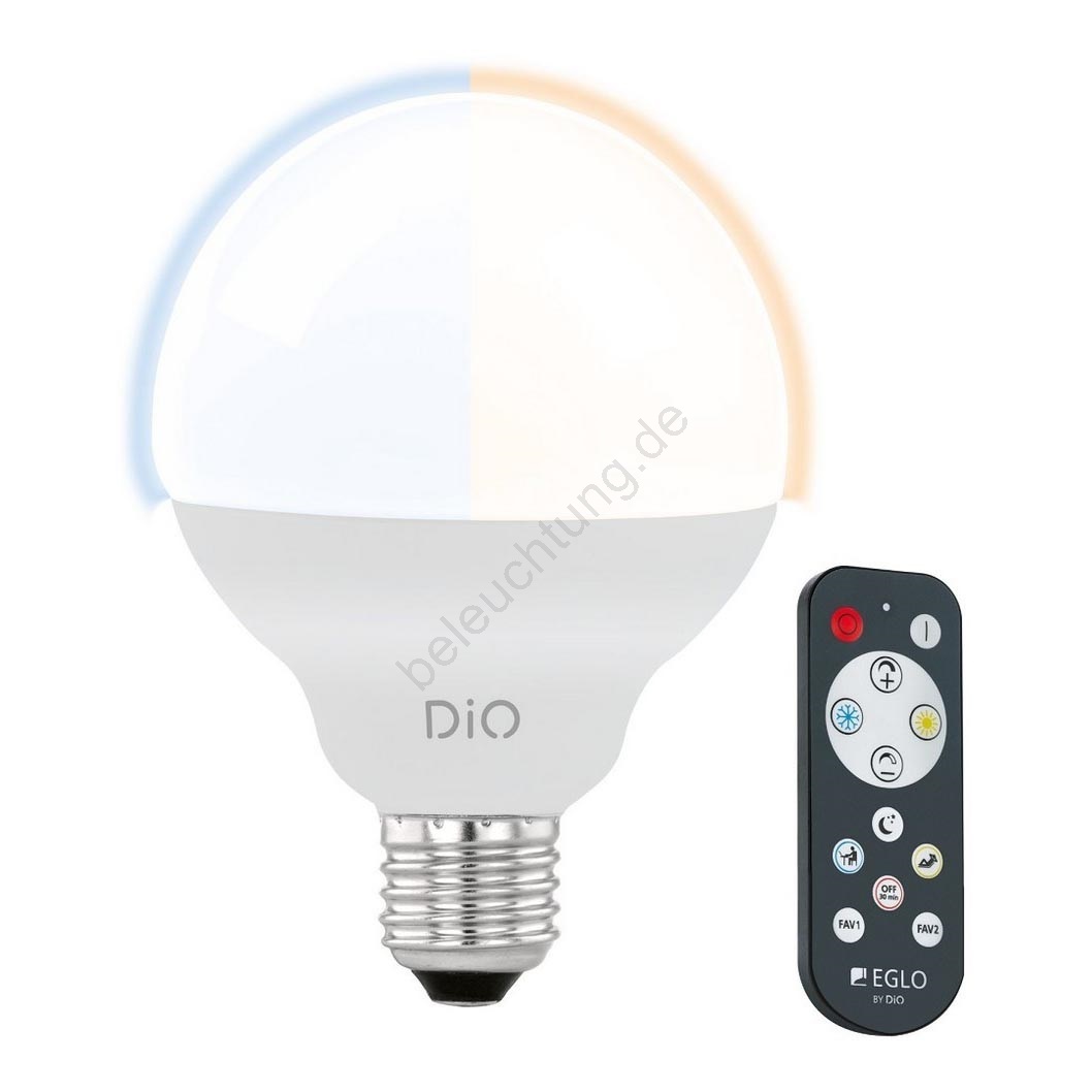 LEDGlühbirne E27/12W/230V 2700K6500K + Fernbedienung Eglo 11811 Beleuchtung.de