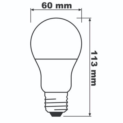 LED Glühbirne ECO E27/8,5W/230V 2700K 806lm