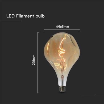 LED-Glühbirne FILAMENT A165 E27/4W/230V 2700K