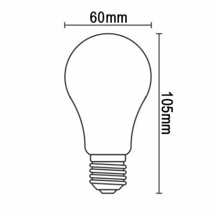 LED-Glühbirne FILAMENT A60 E27/12W/230V 4000K