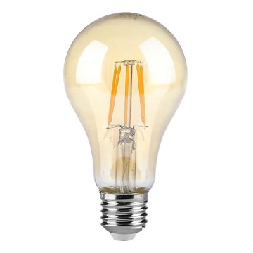 LED Glühbirne FILAMENT AMBER A67 E27/10W/230V 2200K