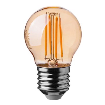 LED Glühbirne FILAMENT AMBER G45 E27/4W/230V 2200K