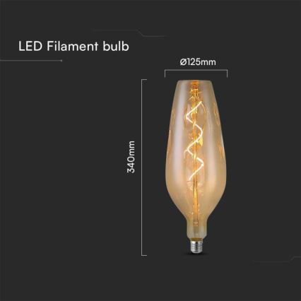 LED-Glühbirne FILAMENT B125 E27/4W/230V 2700K