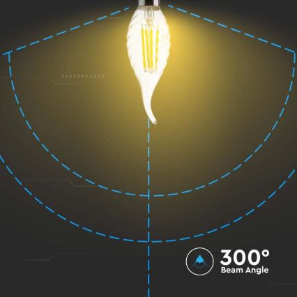 LED Glühbirne FILAMENT E14/4W/230V 6500K