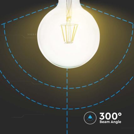 LED Glühbirne FILAMENT G125 E27/10W/230V 4000K