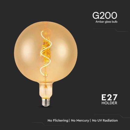 LED-Glühbirne FILAMENT G200 E27/4W/230V 2700K