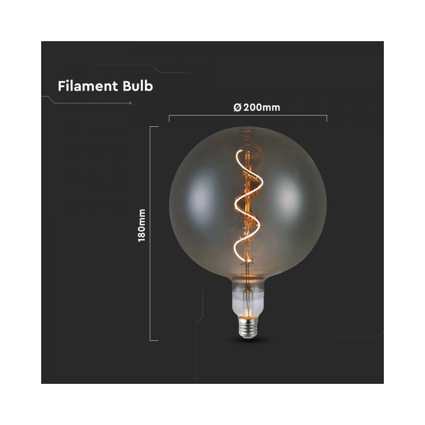 LED-Glühbirne FILAMENT G200 E27/4W/230V 2700K