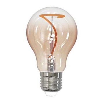 LED-Glühbirne FILAMENT SHAPE A60 E27/4W/230V 1800K braun