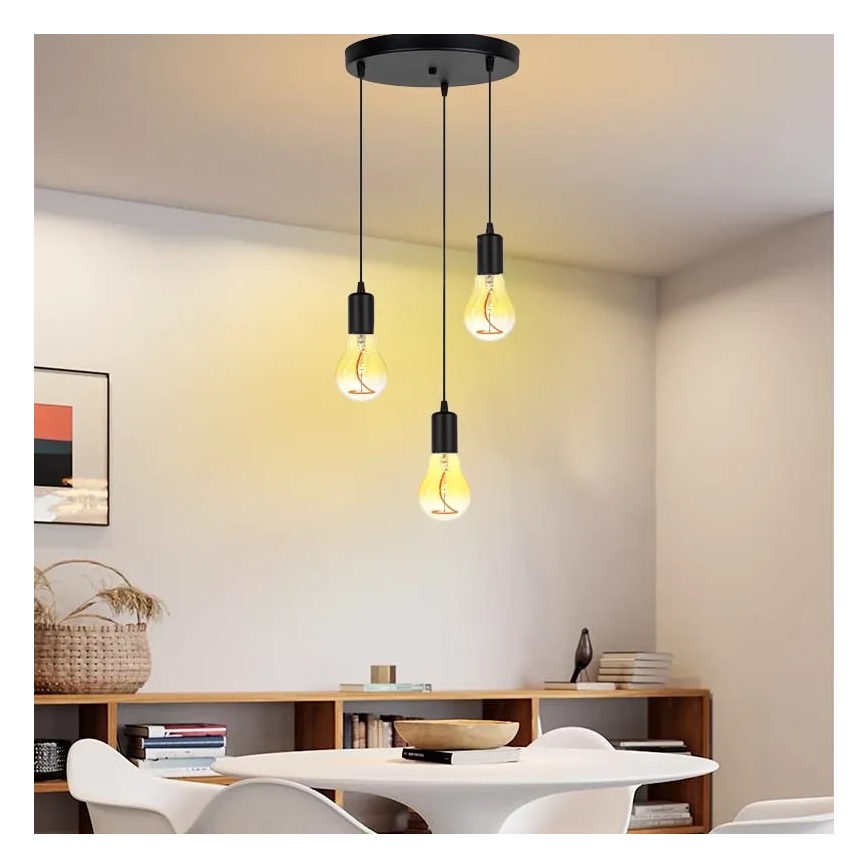 LED-Glühbirne FILAMENT SHAPE A60 E27/4W/230V 1800K gelb