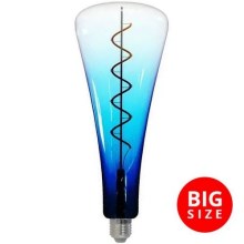 LED-Glühbirne FILAMENT SHAPE T110 E27/5W/230V 1800K blau