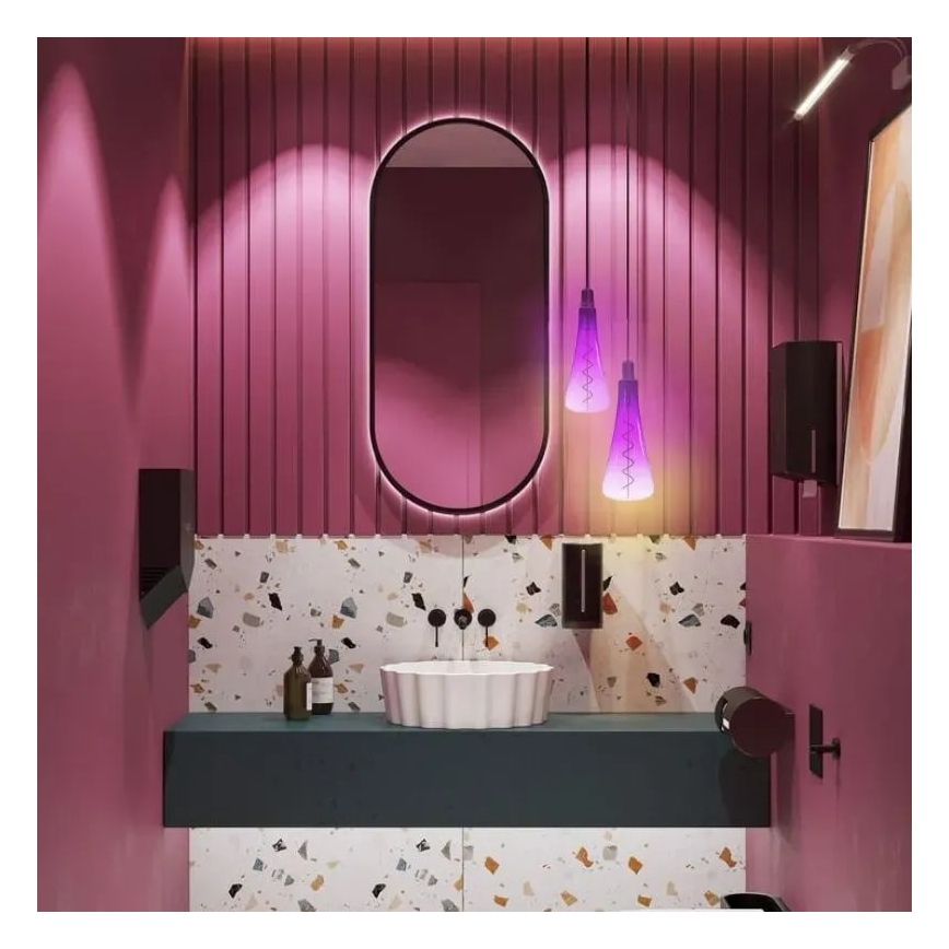 LED-Glühbirne FILAMENT SHAPE T110 E27/5W/230V 1800K violett