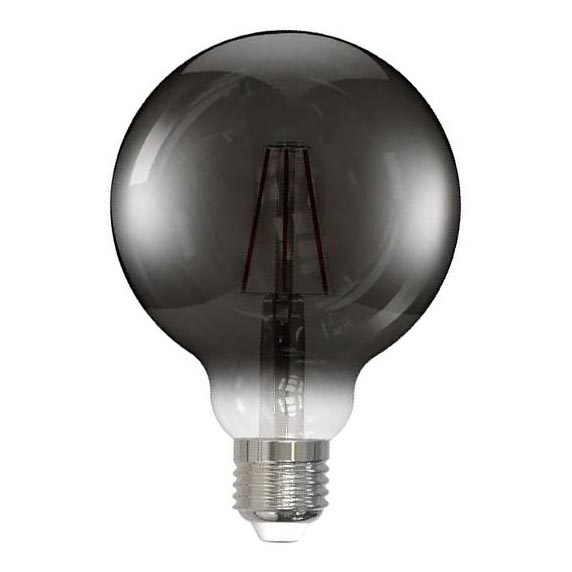 LED-Glühbirne FILAMENT SMOKE G95 E27/4W/230V 2000K