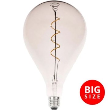 LED-Glühbirne FILAMENT SPIRAL SMOKE A165 E27/4W/230V 2000K