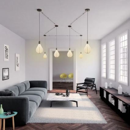 LED-Glühbirne FILAMENT SPIRAL SMOKE A165 E27/4W/230V 2000K