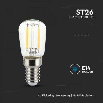 LED-Glühbirne FILAMENT ST26 E14/2W/230V 6500K