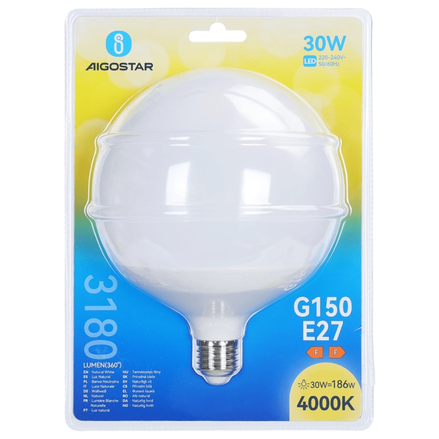 LED-Glühbirne G150 E27/30W/230V 4000K - Aigostar