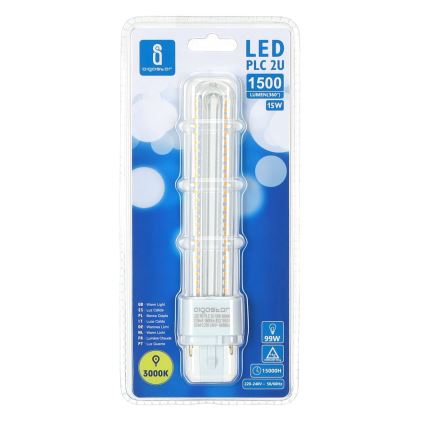 LED-Glühbirne G24D-3/15W/230V 3000K - Aigostar