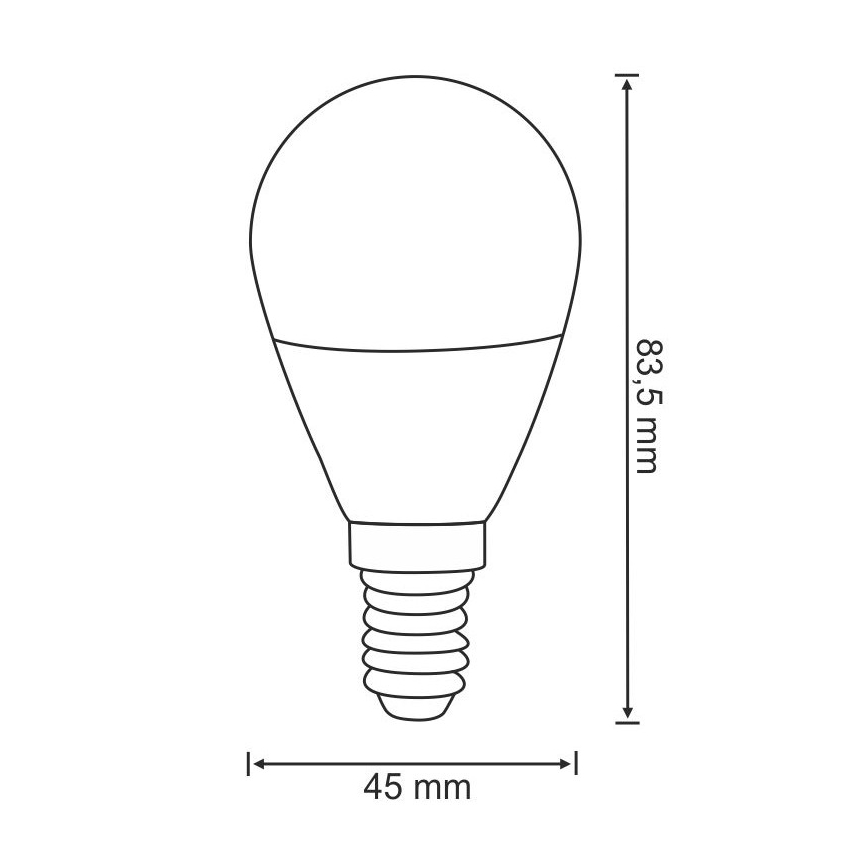 LED Glühbirne G45 E14/3,5W/230V 3000K