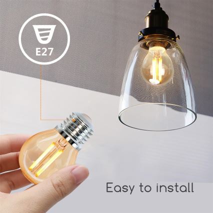 LED Glühbirne G45 E27/6W/230V 2200K - Aigostar
