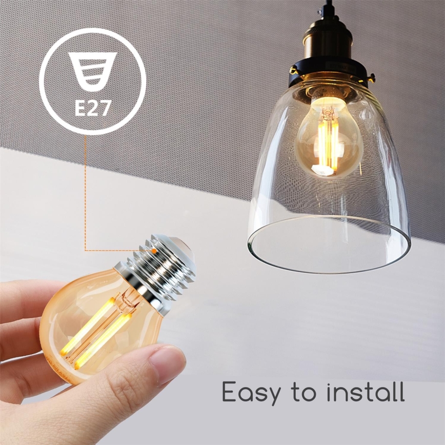 LED Glühbirne G45 E27/6W/230V 2200K - Aigostar