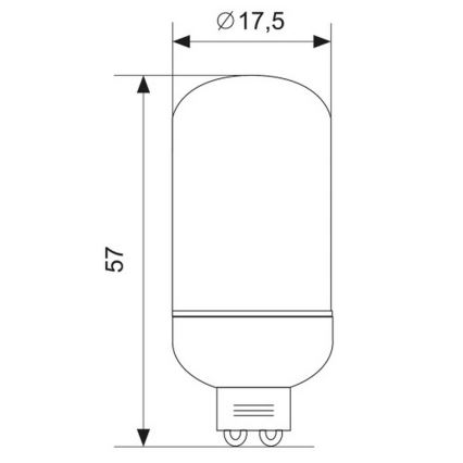 LED Glühbirne G9/2,5W/230V 6000K