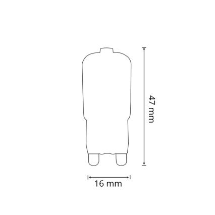 LED Glühbirne G9/2,5W/230V 6400K